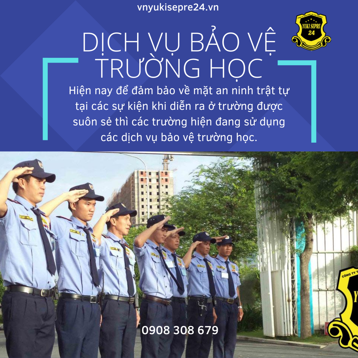 dịch vụ bảo vệ trường học